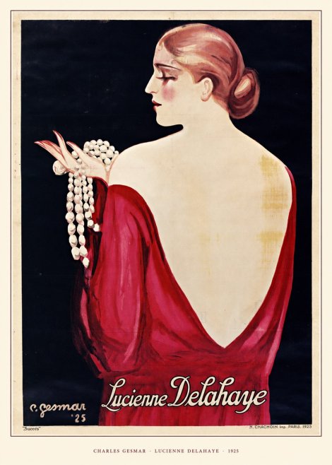 Charles Gesmar Lucienne Delahaye No5 - Juliste