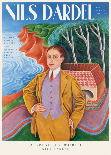 Nils Dardel Portrait in a Southern Landscape No3 - Juliste
