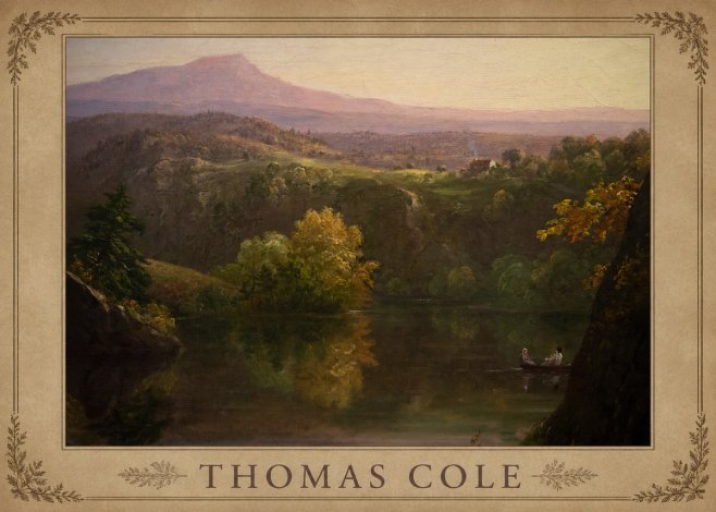 Thomas Cole View of the Catskill Mountains, Early Autumn No4 - Juliste