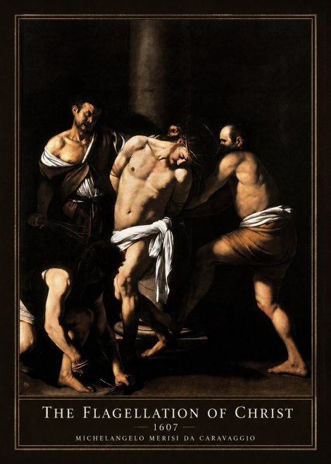 Michelangelo Merisi da Caravaggio The Flagellation of Christ No1 - Juliste