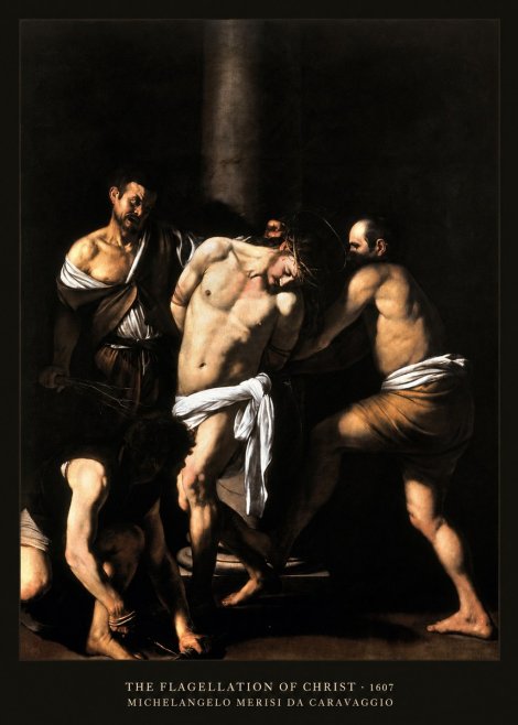 Michelangelo Merisi da Caravaggio The Flagellation of Christ No5 - Juliste