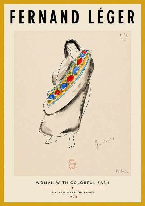 Fernand Léger Indienne, Bolivia No4 - Juliste