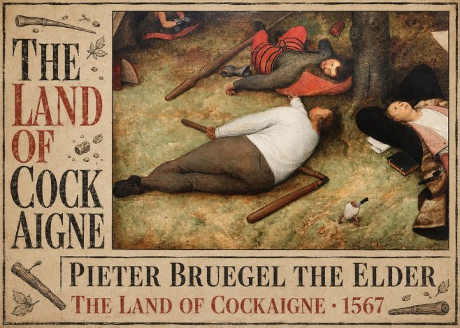 Pieter Bruegel The Land of Cockaigne I No6 - Juliste