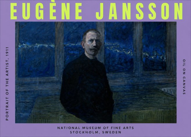 Eugène Jansson Portrait of the Artist, 1911 No3 - Juliste