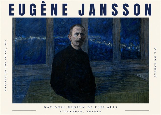 Eugène Jansson Portrait of the Artist, 1911 No4 - Juliste