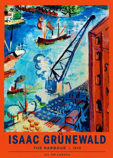 Isaac Grünewald The Harbour No2 - Juliste