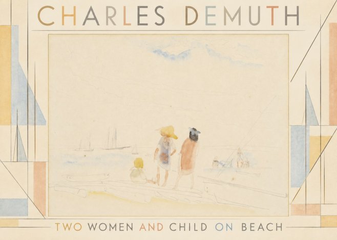 Charles Demuth Two Women and Child on Beach No4 - Juliste