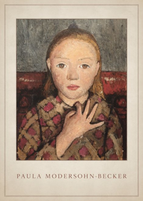 Paula Modersohn-Becker Girl in Checked Blouse No4 - Juliste