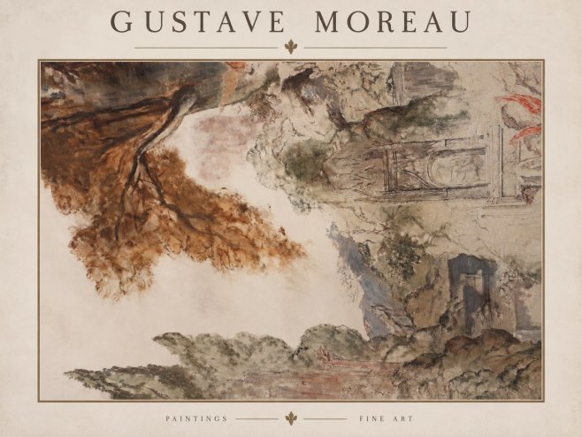 Gustave Moreau Architectural Study No2 - Juliste