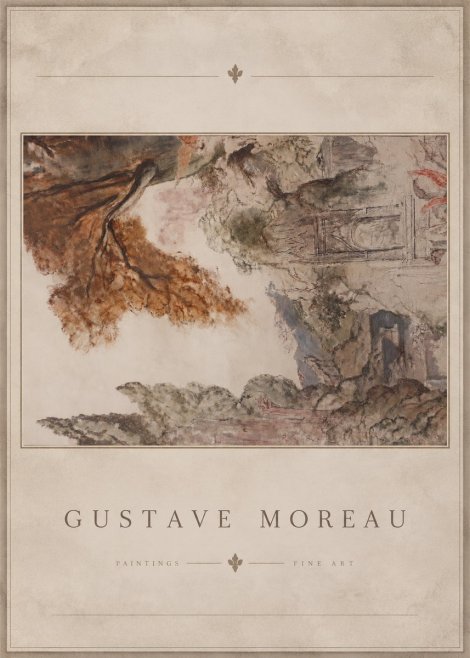 Gustave Moreau Architectural Study No4 - Juliste