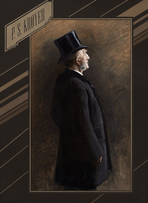 P.S. Krøyer Portrait of a Man in a Top Hat No5 - Juliste