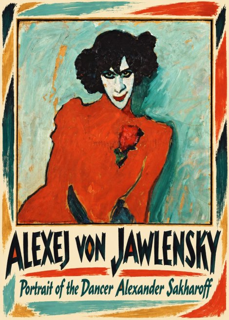 Alexej von Jawlensky Portrait of the Dancer Alexander Sakharoff No1 - Juliste