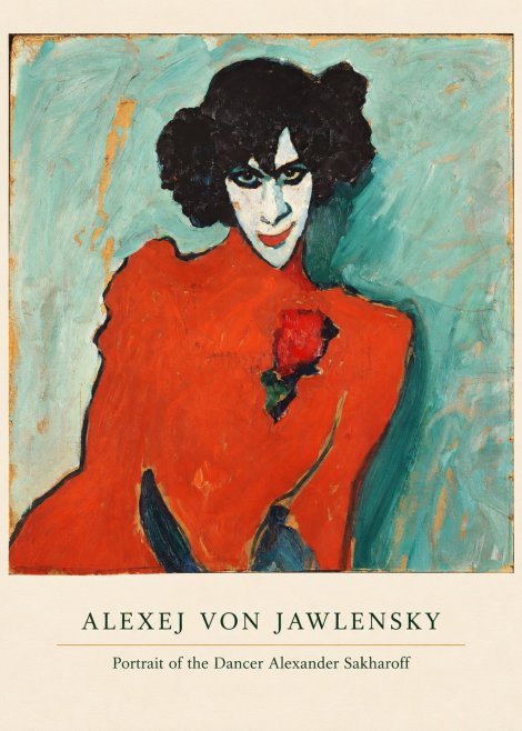 Alexej von Jawlensky Portrait of the Dancer Alexander Sakharoff No5 - Juliste