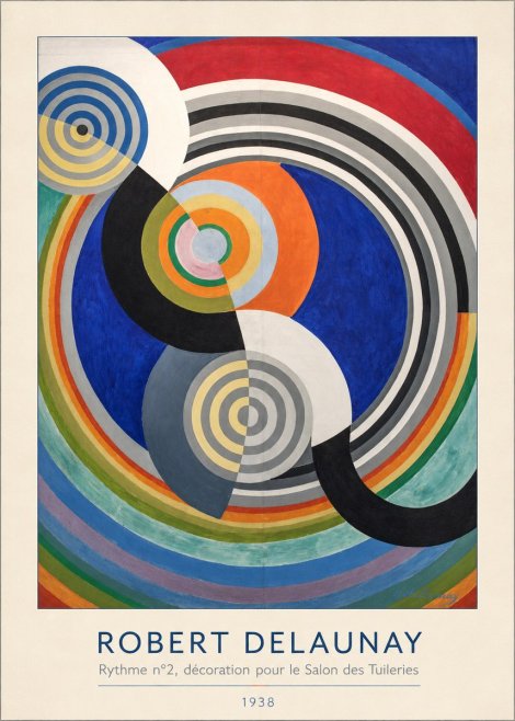 Robert Delaunay Rythme N°2, Décoration Pour Le Salon Des Tuileries No3 - Juliste