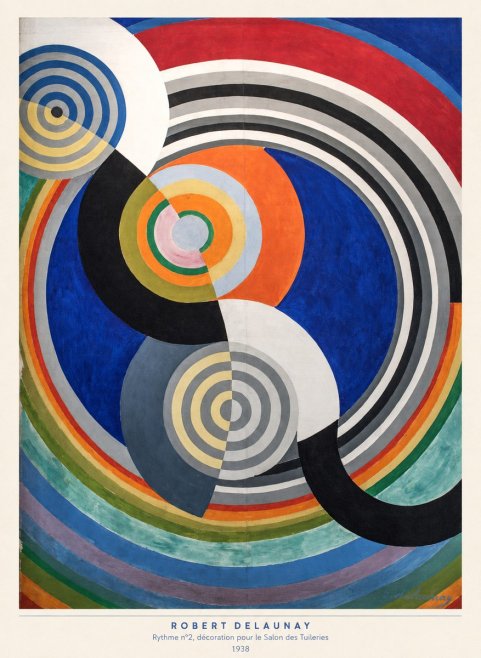 Robert Delaunay Rythme N°2, Décoration Pour Le Salon Des Tuileries No5 - Juliste