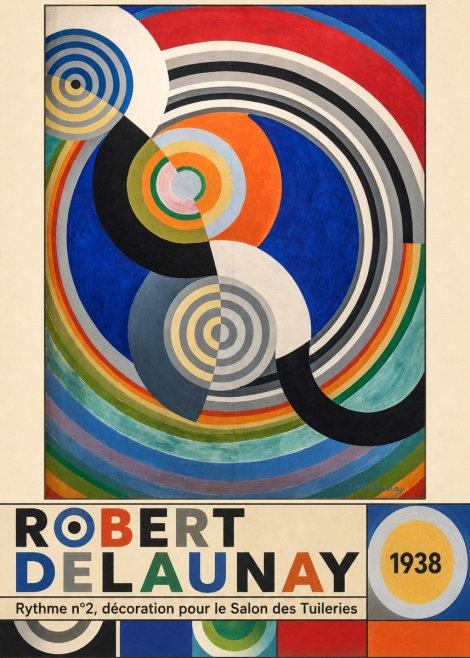 Robert Delaunay Rythme N°2, Décoration Pour Le Salon Des Tuileries No6 - Juliste