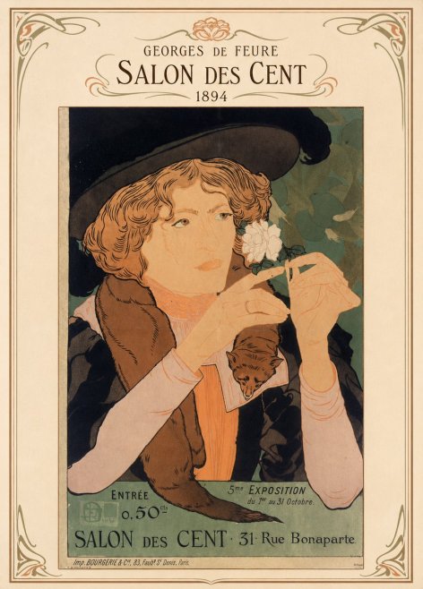 Georges de Feure Salon Des Cent - 1894 No4 - Juliste