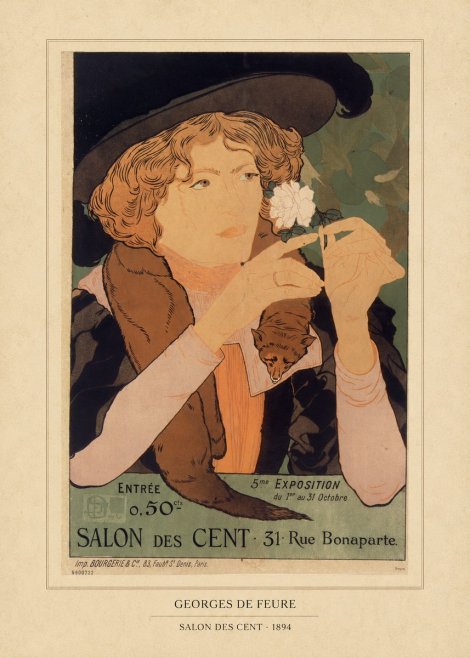 Georges de Feure Salon Des Cent - 1894 No5 - Juliste