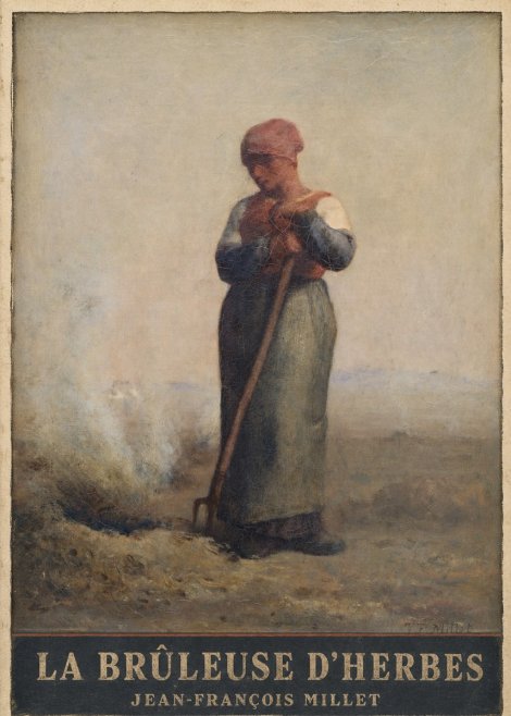Jean-François Millet La Brûleuse D'herbes No3 - Juliste