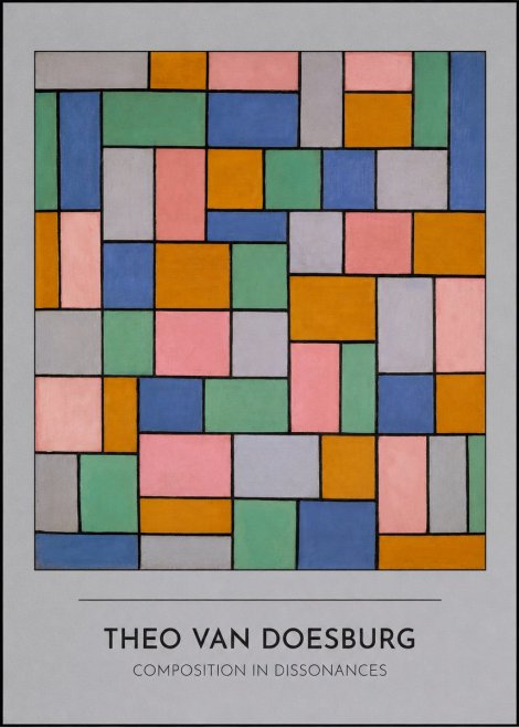 Theo van Doesburg Composition in Dissonances No4 - Juliste