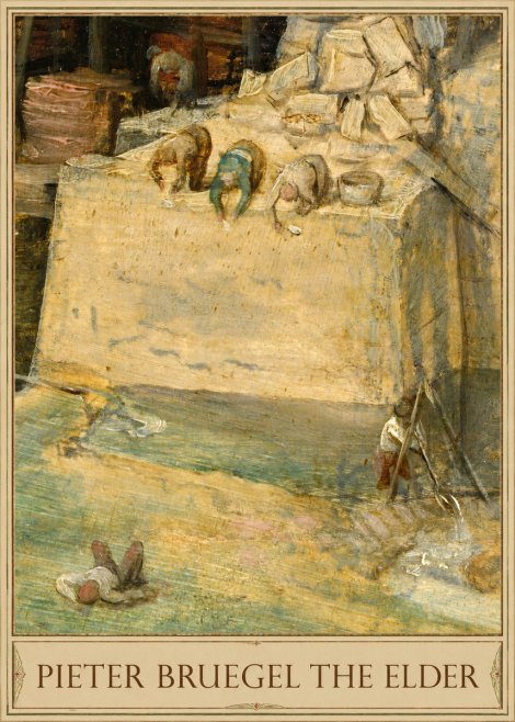 Pieter Bruegel Figures on the Embankment No1 - Juliste