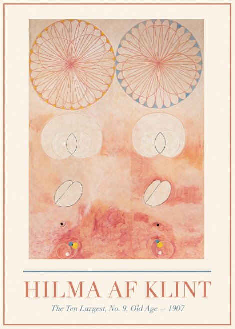 Hilma af Klint The Ten Largest, No. 9, Old Age – 1907 No1 - Juliste