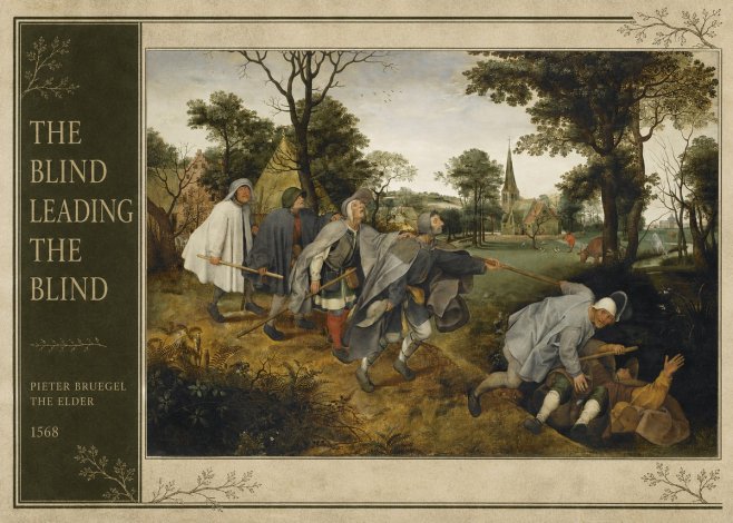 Pieter Bruegel The Blind Leading the Blind I No2 - Juliste