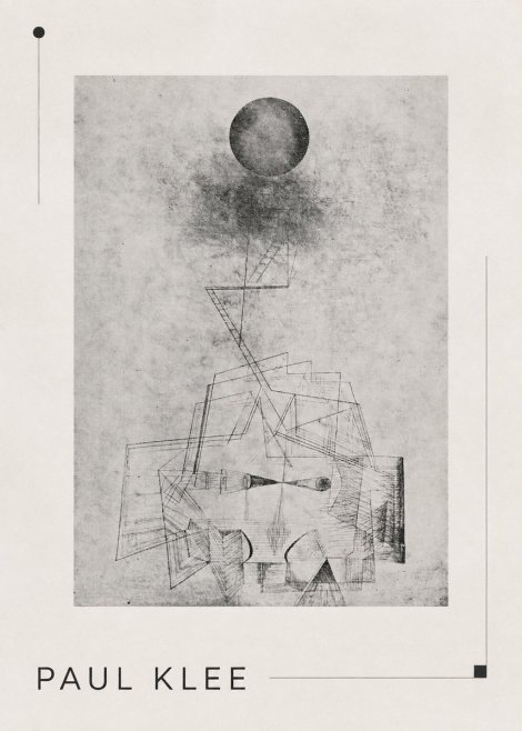 Paul Klee Abstract Study with Sphere and Ladder No3 - Juliste