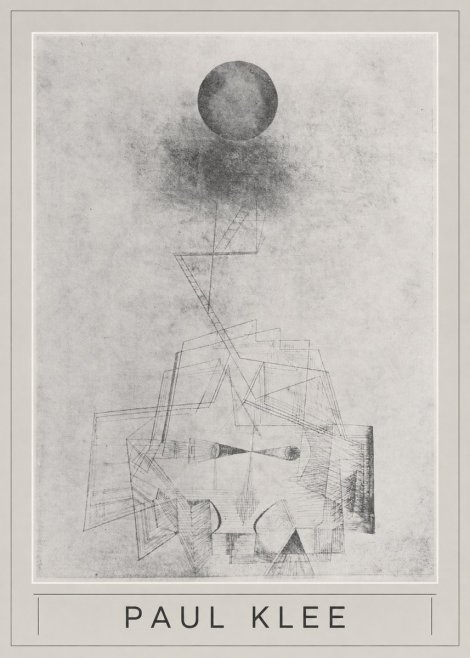 Paul Klee Abstract Study with Sphere and Ladder No5 - Juliste