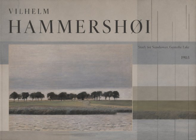 Vilhelm Hammershøi Study for Sunshower, Gentofte Lake No5 - Juliste