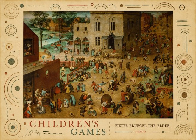 Pieter Bruegel Children's Games II No3 - Juliste