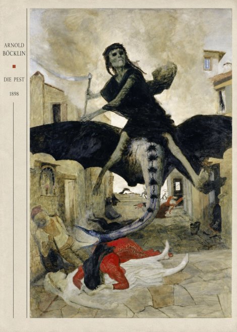 Arnold Böcklin Die Pest II No4 - Juliste