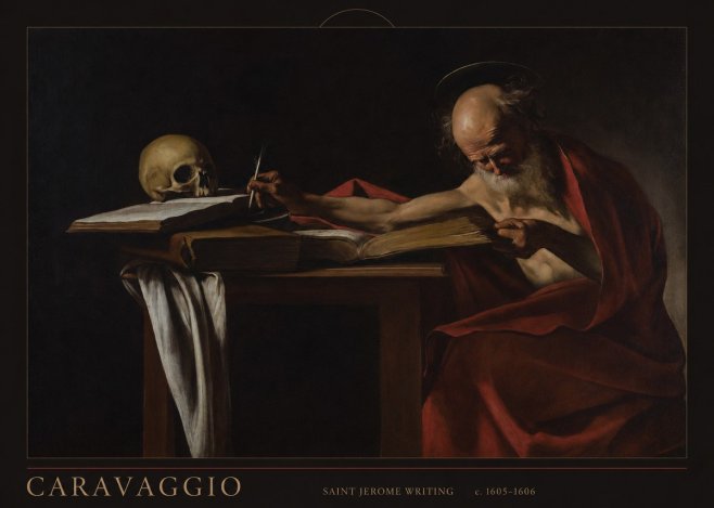 Michelangelo Merisi da Caravaggio Saint Jerome Writing I No5 - Juliste