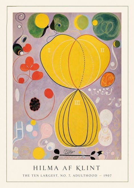 Hilma af Klint The Ten Largest, No. 7, Adulthood No1 - Juliste