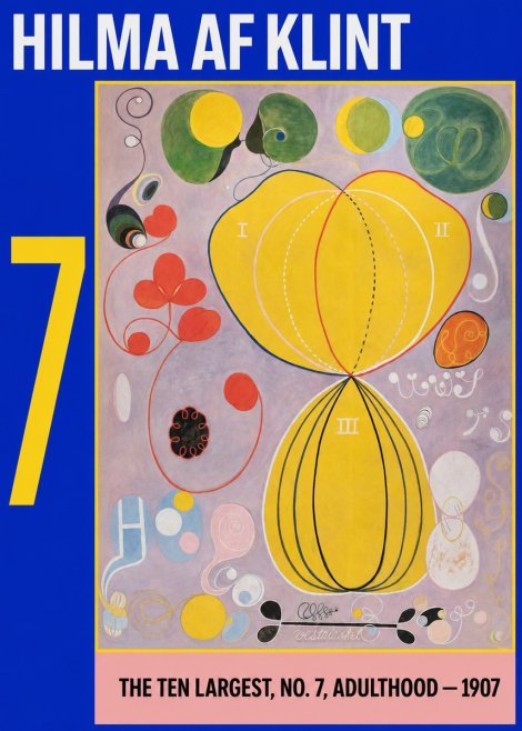 Hilma af Klint The Ten Largest, No. 7, Adulthood No3 - Juliste