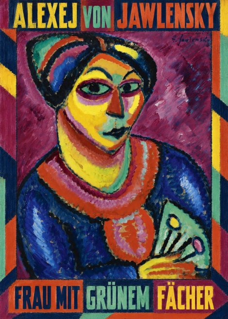Alexej von Jawlensky Frau Mit Grünem Fächer No1 - Juliste