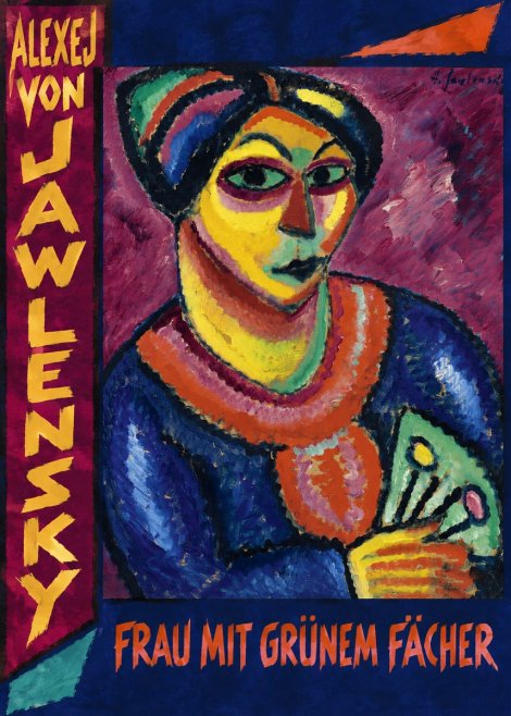 Alexej von Jawlensky Frau Mit Grünem Fächer No3 - Juliste