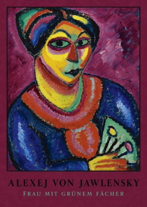 Alexej von Jawlensky Frau Mit Grünem Fächer No4 - Juliste