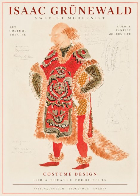 Isaac Grünewald Costume Design for a Theatre Production No1 - Juliste