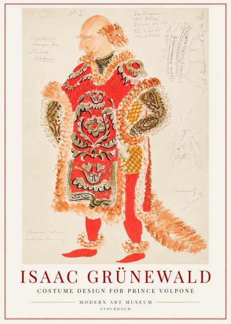 Isaac Grünewald Costume Design for a Theatre Production No2 - Juliste