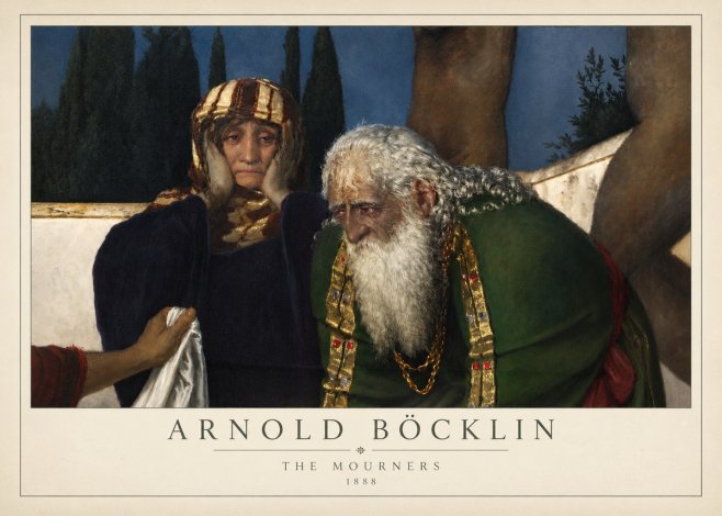Arnold Böcklin Lamentation over the Dead Christ No4 - Juliste