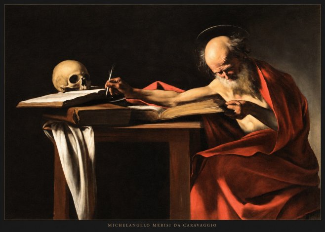 Michelangelo Merisi da Caravaggio Saint Jerome Writing II No5 - Juliste