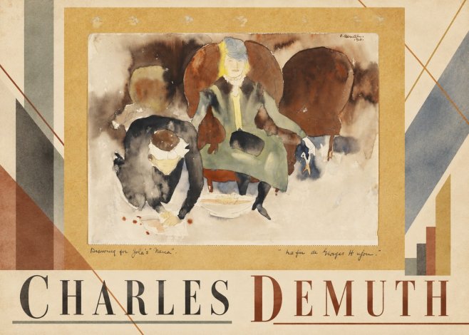 Charles Demuth Drawing for Zola's "Nana" No3 - Juliste