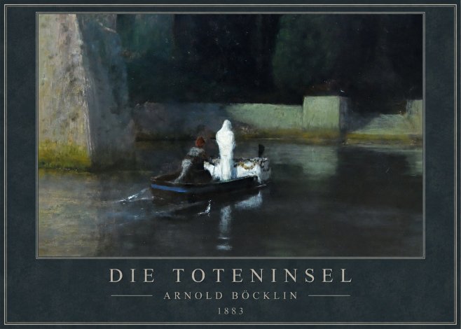 Arnold Böcklin Die Toteninsel IV No1 - Juliste