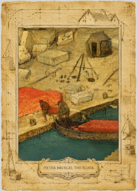 Pieter Bruegel A Harbor Scene Detail No3 - Juliste