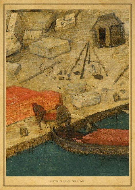Pieter Bruegel A Harbor Scene Detail No4 - Juliste
