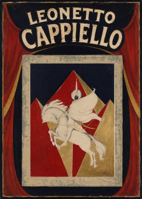 Leonetto Cappiello Rider on a White Horse No5 - Juliste