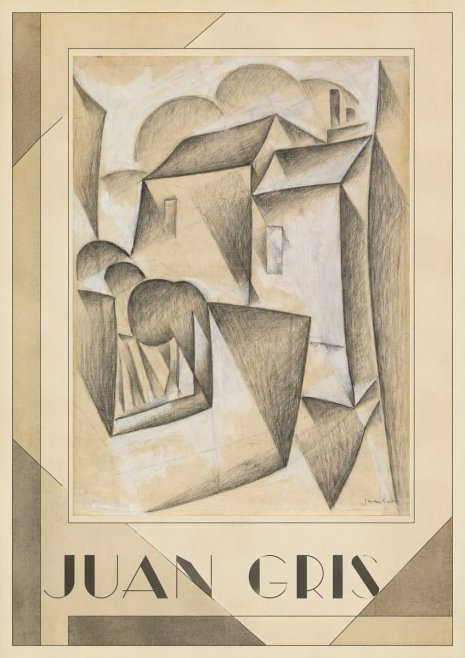 Juan Gris Houses in Paris No1 - Juliste