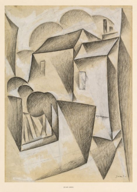 Juan Gris Houses in Paris No5 - Juliste