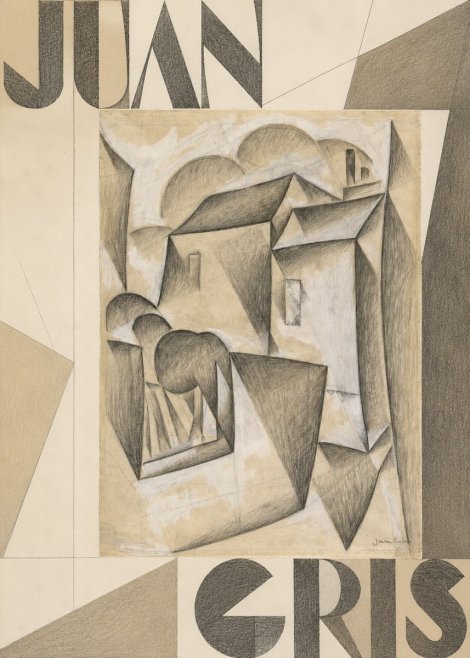 Juan Gris Houses in Paris No6 - Juliste
